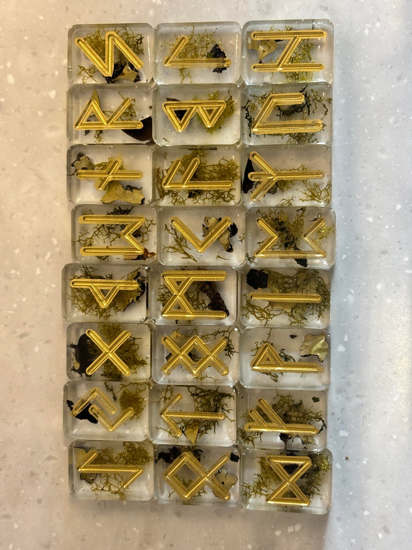 One of a Kind Resin Runes